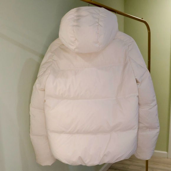 Uniqlo Women's Off-White Puffer Jacket Seamless Down Parka - Picture 4 of 14